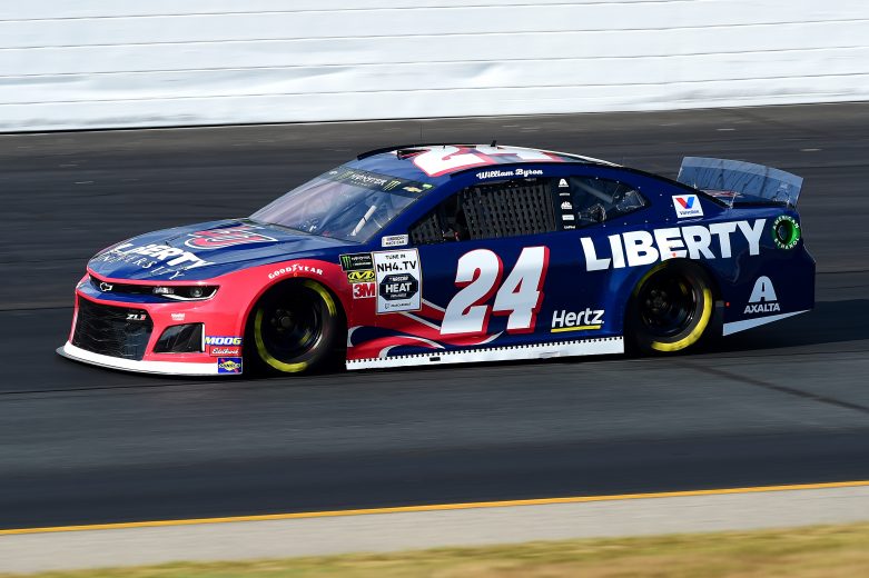 LOUDON, NEW HAMPSHIRE - JULY 19: William Byron, driver of the #24 Liberty University Chevrolet, qualifies for the Monster Energy NASCAR Cup Series Foxwoods Resort Casino 301 at New Hampshire Motor Speedway on July 19, 2019 in Loudon, New Hampshire. (Photo by Jared C. Tilton/Getty Images) | Getty Images