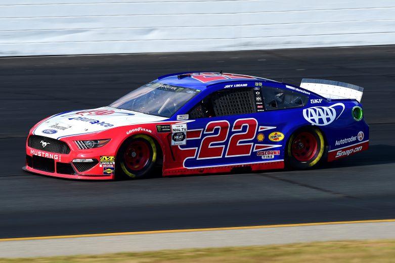 LOUDON, NEW HAMPSHIRE - JULY 19: Joey Logano, driver of the #22 AAA Insurance Ford, qualifies for the Monster Energy NASCAR Cup Series Foxwoods Resort Casino 301 at New Hampshire Motor Speedway on July 19, 2019 in Loudon, New Hampshire. (Photo by Jared C. Tilton/Getty Images) | Getty Images