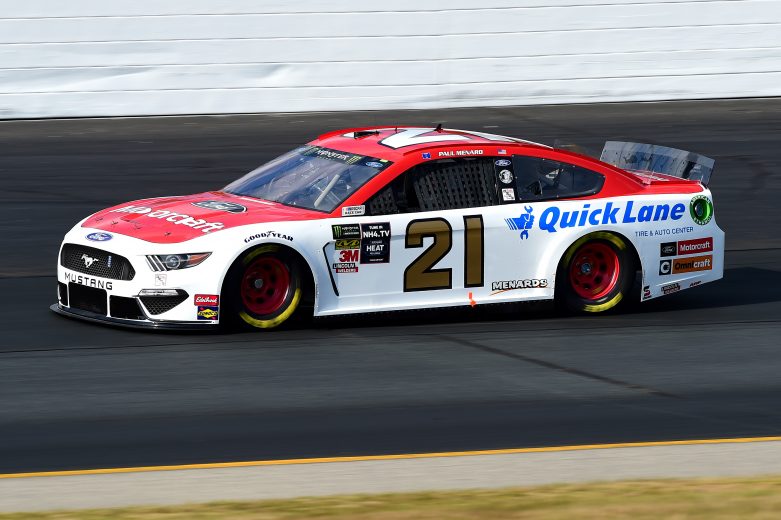 LOUDON, NEW HAMPSHIRE - JULY 19: Paul Menard, driver of the #21 Motorcraft/Quick Lane Tire & Auto Center Ford, qualifies for the Monster Energy NASCAR Cup Series Foxwoods Resort Casino 301 at New Hampshire Motor Speedway on July 19, 2019 in Loudon, New Hampshire. (Photo by Jared C. Tilton/Getty Images) | Getty Images
