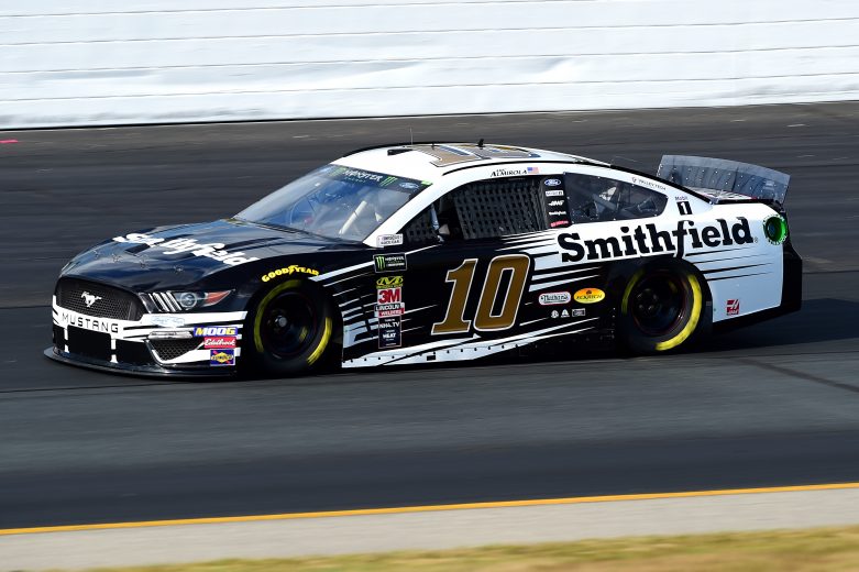 LOUDON, NEW HAMPSHIRE - JULY 19: Aric Almirola, driver of the #10 Smithfield Ford, qualifies for the Monster Energy NASCAR Cup Series Foxwoods Resort Casino 301 at New Hampshire Motor Speedway on July 19, 2019 in Loudon, New Hampshire. (Photo by Jared C. Tilton/Getty Images) | Getty Images