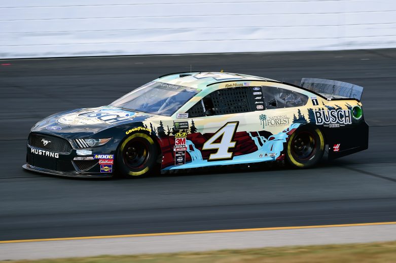 LOUDON, NEW HAMPSHIRE - JULY 19: Kevin Harvick, driver of the #4 Busch Beer/National Forest Foundation Ford, qualifies for the Monster Energy NASCAR Cup Series Foxwoods Resort Casino 301 at New Hampshire Motor Speedway on July 19, 2019 in Loudon, New Hampshire. (Photo by Jared C. Tilton/Getty Images) | Getty Images