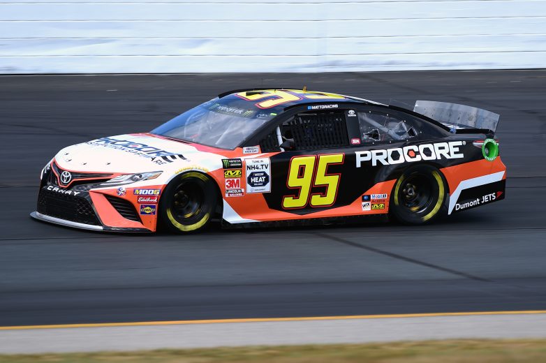 LOUDON, NEW HAMPSHIRE - JULY 19: Matt DiBenedetto, driver of the #95 Procore Toyota, qualifies for the Monster Energy NASCAR Cup Series Foxwoods Resort Casino 301 at New Hampshire Motor Speedway on July 19, 2019 in Loudon, New Hampshire. (Photo by Jared C. Tilton/Getty Images) | Getty Images