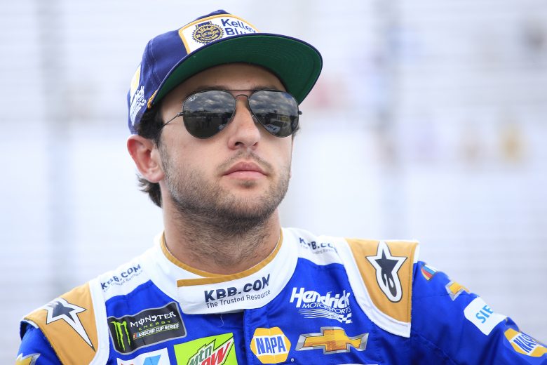 LOUDON, NEW HAMPSHIRE - JULY 19: Chase Elliott, driver of the #9 Kelley Blue Book Chevrolet, looks on during qualifying for the Monster Energy NASCAR Cup Series Foxwoods Resort Casino 301 at New Hampshire Motor Speedway on July 19, 2019 in Loudon, New Hampshire. (Photo by Chris Trotman/Getty Images) | Getty Images