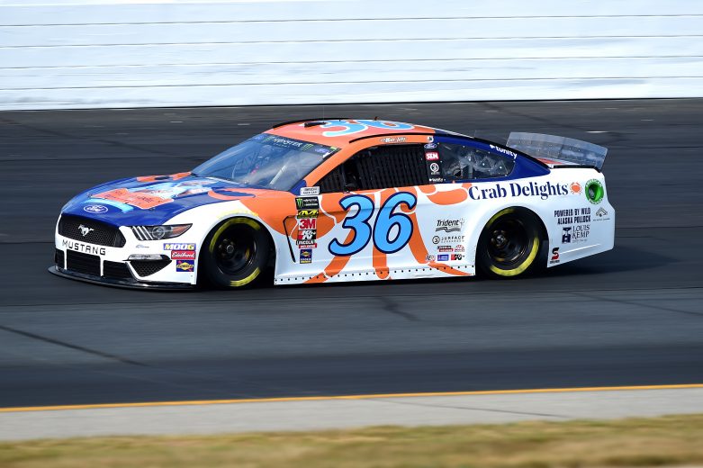 LOUDON, NEW HAMPSHIRE - JULY 19: Matt Tifft, driver of the #36 Louis Kemp Crab Delights Ford, qualifies for the Monster Energy NASCAR Cup Series Foxwoods Resort Casino 301 at New Hampshire Motor Speedway on July 19, 2019 in Loudon, New Hampshire. (Photo by Jared C. Tilton/Getty Images) | Getty Images