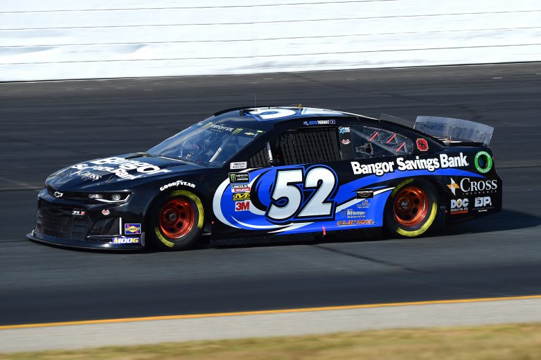 LOUDON, NEW HAMPSHIRE - JULY 19: Austin Theriault, driver of the #52 BANGOR SAVINGS BANK Chevrolet, qualifies for the Monster Energy NASCAR Cup Series Foxwoods Resort Casino 301 at New Hampshire Motor Speedway on July 19, 2019 in Loudon, New Hampshire. (Photo by Jared C. Tilton/Getty Images) | Getty Images