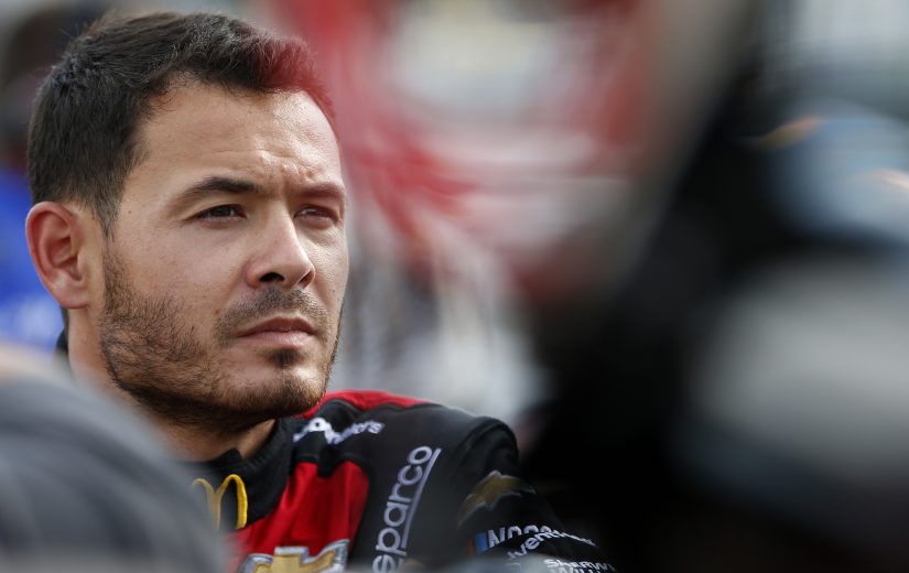 LOUDON, NEW HAMPSHIRE - JULY 19: Kyle Larson, driver of the #42 McDonald's Chevrolet, stands on the grid during qualifying for the Monster Energy NASCAR Cup Series Foxwoods Resort Casino 301 at New Hampshire Motor Speedway on July 19, 2019 in Loudon, New Hampshire. (Photo by Brian Lawdermilk/Getty Images) | Getty Images