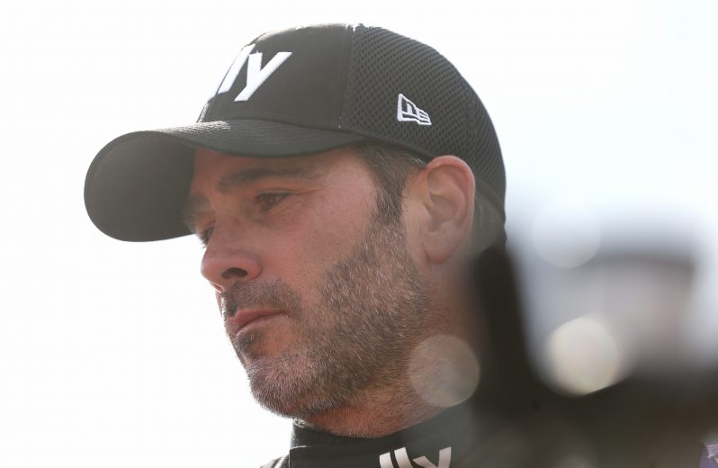 LOUDON, NEW HAMPSHIRE - JULY 19: Jimmie Johnson, driver of the #48 Ally Chevrolet, stands on the grid during qualifying for the Monster Energy NASCAR Cup Series Foxwoods Resort Casino 301 at New Hampshire Motor Speedway on July 19, 2019 in Loudon, New Hampshire. (Photo by Brian Lawdermilk/Getty Images) | Getty Images