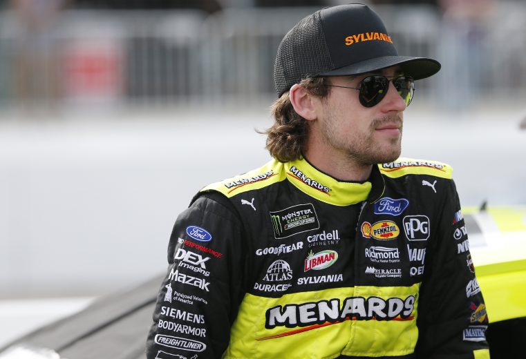 LOUDON, NEW HAMPSHIRE - JULY 19: Ryan Blaney, driver of the #12 Menards/Sylvania Ford, looks on during qualifying for the Monster Energy NASCAR Cup Series Foxwoods Resort Casino 301 at New Hampshire Motor Speedway on July 19, 2019 in Loudon, New Hampshire. (Photo by Brian Lawdermilk/Getty Images) | Getty Images