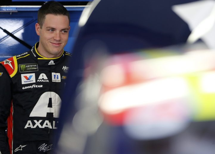 LOUDON, NEW HAMPSHIRE - JULY 20: Alex Bowman, driver of the #88 Axalta Chevrolet, stands in the garage area during practice for the Monster Energy NASCAR Cup Series Foxwoods Resort Casino 301 at New Hampshire Motor Speedway on July 20, 2019 in Loudon, New Hampshire. (Photo by Brian Lawdermilk/Getty Images) | Getty Images