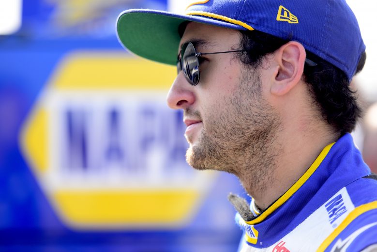 LONG POND, PENNSYLVANIA - JULY 27: Chase Elliott, driver of the #9 NAPA AUTO PARTS Chevrolet, looks on during qualifying for the Monster Energy NASCAR Cup Series Gander RV 400 at Pocono Raceway on July 27, 2019 in Long Pond, Pennsylvania. (Photo by Jared C. Tilton/Getty Images) | Getty Images