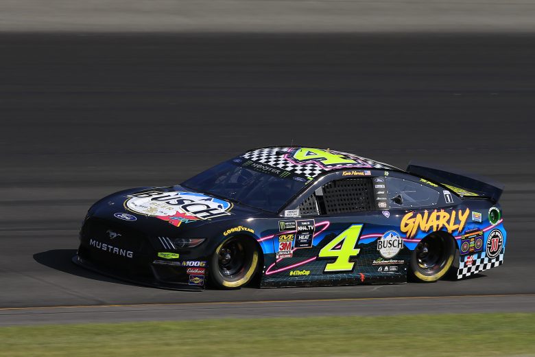 LONG POND, PENNSYLVANIA - JULY 27: Kevin Harvick, driver of the #4 Busch Beer Gen X Ford, qualifies for the Monster Energy NASCAR Cup Series Gander RV 400 at Pocono Raceway on July 27, 2019 in Long Pond, Pennsylvania. (Photo by Chris Trotman/Getty Images) | Getty Images