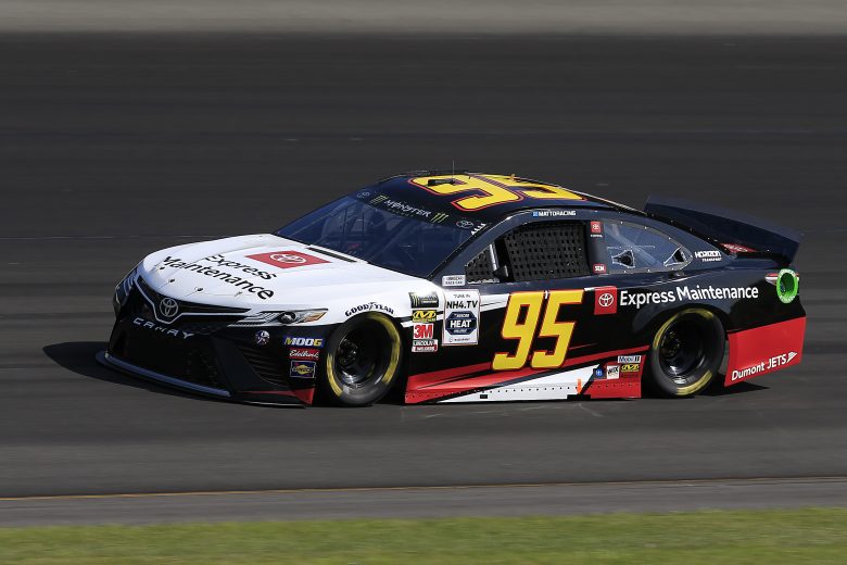 LONG POND, PENNSYLVANIA - JULY 27: Matt DiBenedetto, driver of the #95 Toyota Express Maintenance Toyota, qualifies for the Monster Energy NASCAR Cup Series Gander RV 400 at Pocono Raceway on July 27, 2019 in Long Pond, Pennsylvania. (Photo by Chris Trotman/Getty Images) | Getty Images