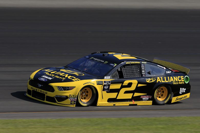 LONG POND, PENNSYLVANIA - JULY 27: Brad Keselowski, driver of the #2 Alliance Truck Parts Ford, qualifies for the Monster Energy NASCAR Cup Series Gander RV 400 at Pocono Raceway on July 27, 2019 in Long Pond, Pennsylvania. (Photo by Chris Trotman/Getty Images) | Getty Images