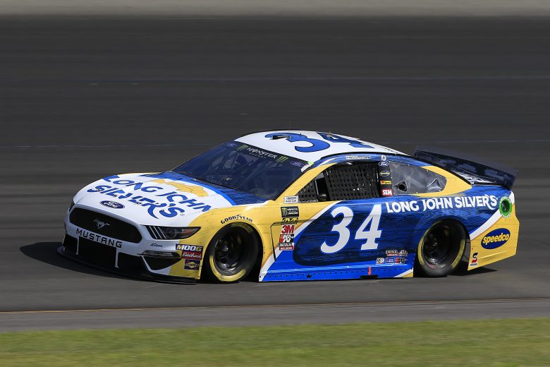 LONG POND, PENNSYLVANIA - JULY 27: Michael McDowell, driver of the #34 Long John Silver's Ford, qualifies for the Monster Energy NASCAR Cup Series Gander RV 400 at Pocono Raceway on July 27, 2019 in Long Pond, Pennsylvania. (Photo by Chris Trotman/Getty Images) | Getty Images
