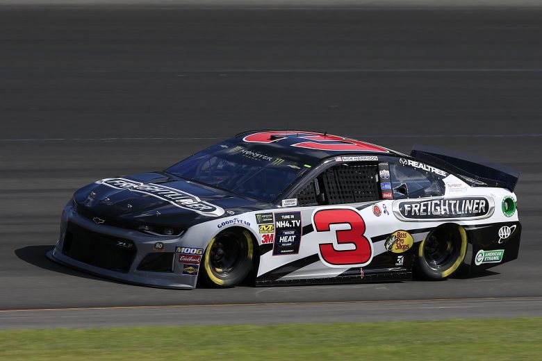 LONG POND, PENNSYLVANIA - JULY 27: Austin Dillon, driver of the #3 Freightliner Chevrolet, qualifies for the Monster Energy NASCAR Cup Series Gander RV 400 at Pocono Raceway on July 27, 2019 in Long Pond, Pennsylvania. (Photo by Chris Trotman/Getty Images) | Getty Images