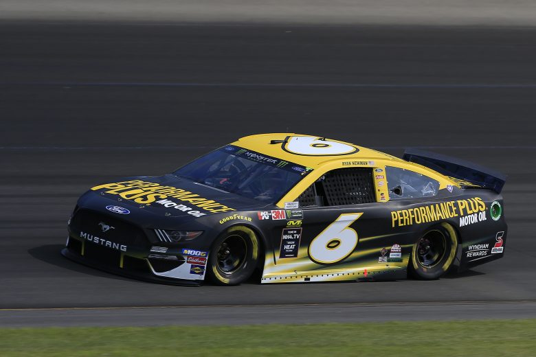 LONG POND, PENNSYLVANIA - JULY 27: Ryan Newman, driver of the #6 Performance Plus Ford, qualifies for the Monster Energy NASCAR Cup Series Gander RV 400 at Pocono Raceway on July 27, 2019 in Long Pond, Pennsylvania. (Photo by Chris Trotman/Getty Images) | Getty Images