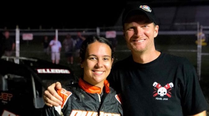Karsyn Elledge OK after scary sprint car wreck