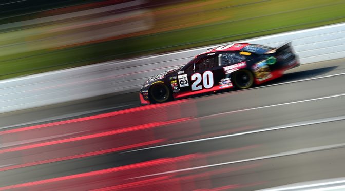 Featured Image for Jones, Suarez lead Pocono practice sessions as Elliott, Larson crash