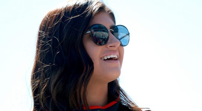 Hailie Deegan ‘transforms’ into Brad Keselowski cardboard car