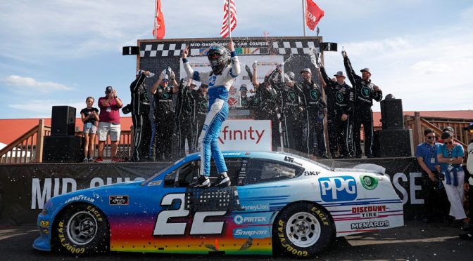 Featured Image for Austin Cindric completes Xfinity road-course repeat with Mid-Ohio win