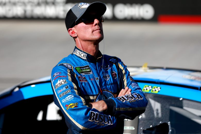 BRISTOL, TENNESSEE - AUGUST 16: Kevin Harvick, driver of the #4 Busch Beer Ford, stands on pit road during qualifying for the Monster Energy NASCAR Cup Series Bass Pro Shops NRA Night Race at Bristol Motor Speedway on August 16, 2019 in Bristol, Tennessee. (Photo by Sean Gardner/Getty Images) | Getty Images