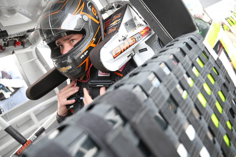 NEWTON, IOWA - JUNE 15: Brett Moffitt, driver of the #24 Destiny Homes Smart Series Chevrolet, sits in his truck during practice for the NASCAR Gander Outdoor Truck Series M&M'S 200 at Iowa Speedway on June 15, 2019 in Newton, Iowa. (Photo by Matt Sullivan/Getty Images) | Getty Images