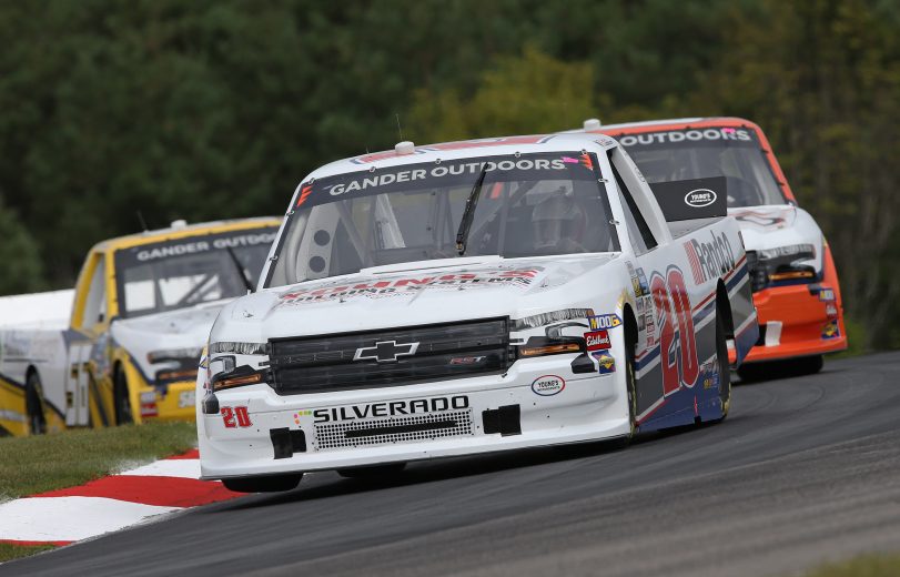 BOWMANVILLE,ON - AUGUST 24:  Dylan Lupton #20 of Young's Building System Chevrolet practices  during the Chevrolet Silverado 250 Gander Nascar Outdoor Truck Series event at Canadian Tire Motorsport Park on August 24, 2019 in Bowmanville, Ontario, Canada. (Photo by Claus Andersen/Getty Images) | Getty Images
