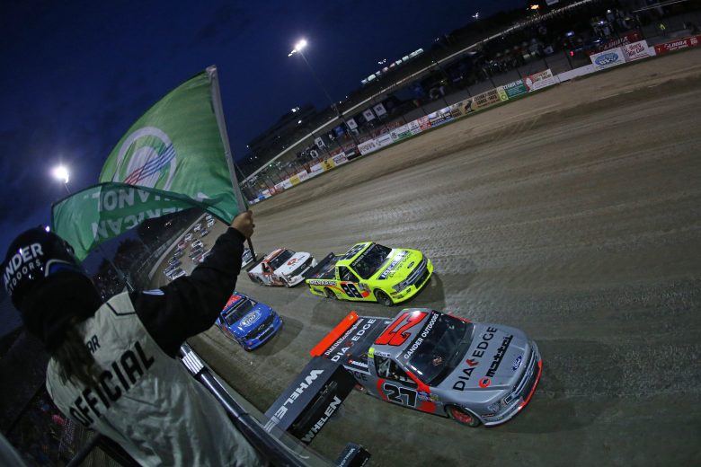 ROSSBURG, OHIO - AUGUST 01: Chase Briscoe, driver of the #27 DiaEdge Ford, takes the green flag to start the NASCAR Gander Outdoor Truck Series Eldora Dirt Derby at Eldora Speedway on August 01, 2019 in Rossburg, Ohio. (Photo by Matt Sullivan/Getty Images) | Getty Images