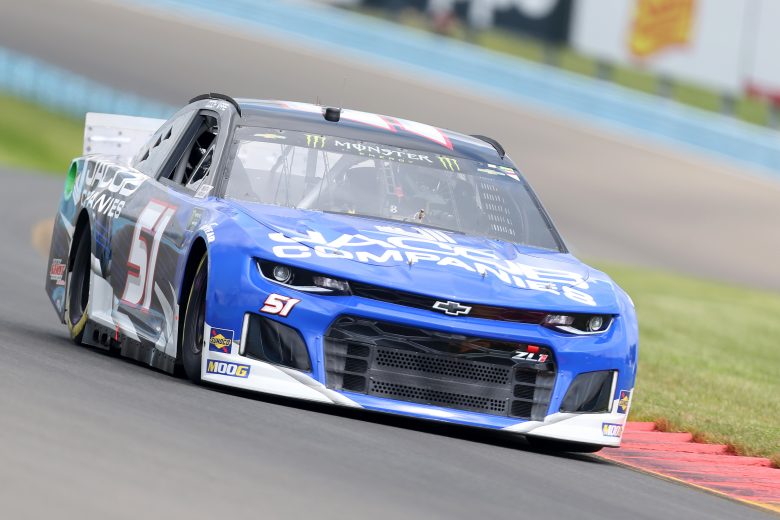 WATKINS GLEN, NEW YORK - AUGUST 03: Cody Ware, driver of the #51 JACOB COMPANIES Chevrolet, drives during practice for the Monster Energy NASCAR Cup Series Go Bowling at The Glen at Watkins Glen International on August 03, 2019 in Watkins Glen, New York. (Photo by Matt Sullivan/Getty Images) | Getty Images