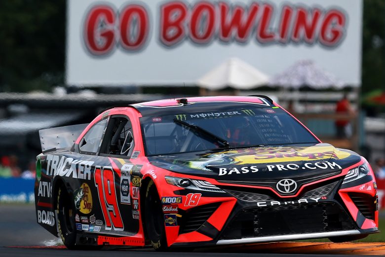 WATKINS GLEN, NEW YORK - AUGUST 03: Martin Truex Jr, driver of the #19 Bass Pro Shops Toyota, practices for the Monster Energy NASCAR Cup Series Go Bowling at The Glen at Watkins Glen International on August 03, 2019 in Watkins Glen, New York. (Photo by Sean Gardner/Getty Images) | Getty Images
