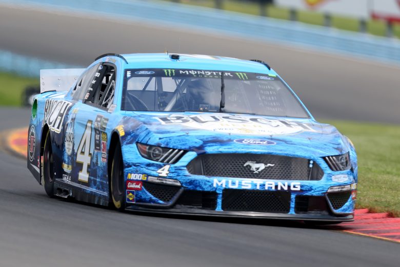 WATKINS GLEN, NEW YORK - AUGUST 03: Kevin Harvick, driver of the #4 Busch Beer Ford, drives during practice for the Monster Energy NASCAR Cup Series Go Bowling at The Glen at Watkins Glen International on August 03, 2019 in Watkins Glen, New York. (Photo by Matt Sullivan/Getty Images) | Getty Images