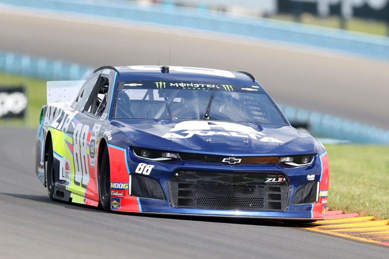 WATKINS GLEN, NEW YORK - AUGUST 03: Alex Bowman, driver of the #88 Axalta Chevrolet, drives during practice for the Monster Energy NASCAR Cup Series Go Bowling at The Glen at Watkins Glen International on August 03, 2019 in Watkins Glen, New York. (Photo by Matt Sullivan/Getty Images) | Getty Images