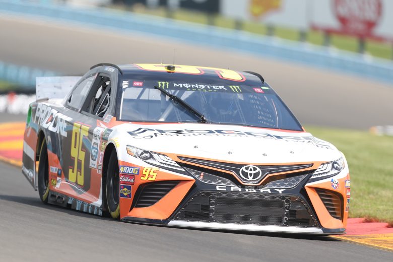 WATKINS GLEN, NEW YORK - AUGUST 03: Matt DiBenedetto, driver of the #95 Procore Toyota, drives during practice for the Monster Energy NASCAR Cup Series Go Bowling at The Glen at Watkins Glen International on August 03, 2019 in Watkins Glen, New York. (Photo by Matt Sullivan/Getty Images) | Getty Images