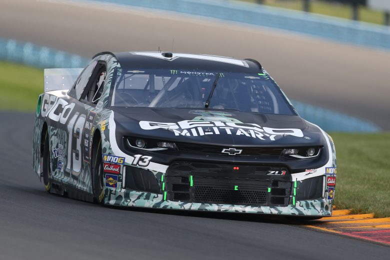 WATKINS GLEN, NEW YORK - AUGUST 03: Ty Dillon, driver of the #13 GEICO Military Chevrolet, drives during practice for the Monster Energy NASCAR Cup Series Go Bowling at The Glen at Watkins Glen International on August 03, 2019 in Watkins Glen, New York. (Photo by Matt Sullivan/Getty Images) | Getty Images