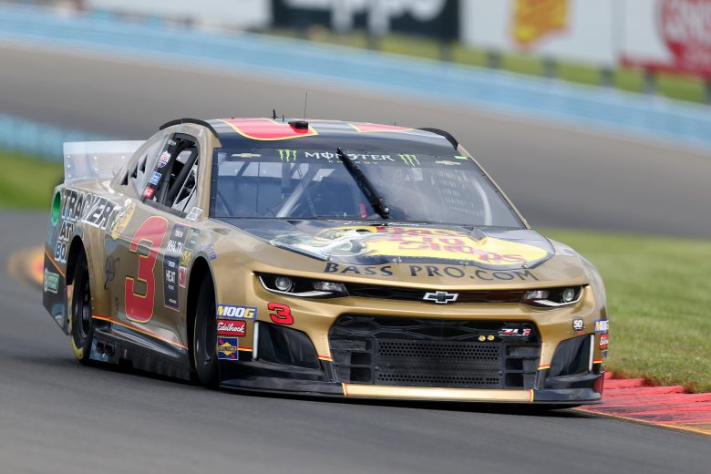WATKINS GLEN, NEW YORK - AUGUST 03: Austin Dillon, driver of the #3 Bass Pro Shops Chevrolet, drives during practice for the Monster Energy NASCAR Cup Series Go Bowling at The Glen at Watkins Glen International on August 03, 2019 in Watkins Glen, New York. (Photo by Matt Sullivan/Getty Images) | Getty Images