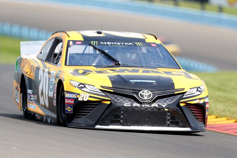 WATKINS GLEN, NEW YORK - AUGUST 03: Erik Jones, driver of the #20 DeWalt Toyota, drives during practice for the Monster Energy NASCAR Cup Series Go Bowling at The Glen at Watkins Glen International on August 03, 2019 in Watkins Glen, New York. (Photo by Matt Sullivan/Getty Images) | Getty Images