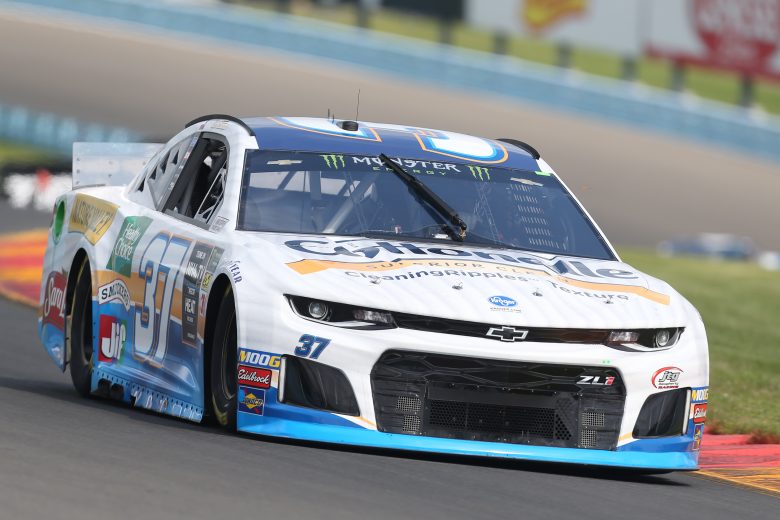 WATKINS GLEN, NEW YORK - AUGUST 03: Chris Buescher, driver of the #37 Cottonelle Chevrolet, drives during practice for the Monster Energy NASCAR Cup Series Go Bowling at The Glen at Watkins Glen International on August 03, 2019 in Watkins Glen, New York. (Photo by Matt Sullivan/Getty Images) | Getty Images