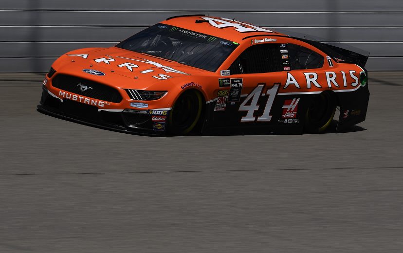 BROOKLYN, MICHIGAN - AUGUST 09: Daniel Suarez, driver of the #41 ARRIS Ford, drives during practice for the Monster Energy NASCAR Cup Series Consumers Energy 400 at Michigan International Speedway on August 09, 2019 in Brooklyn, Michigan. (Photo by Stacy Revere/Getty Images) | Getty Images