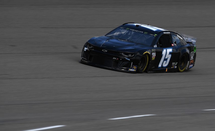 BROOKLYN, MICHIGAN - AUGUST 09: Ross Chastain, driver of the #15 Chevrolet, drives during practice for the Monster Energy NASCAR Cup Series Consumers Energy 400 at Michigan International Speedway on August 09, 2019 in Brooklyn, Michigan. (Photo by Stacy Revere/Getty Images) | Getty Images