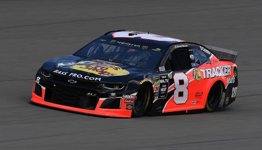 BROOKLYN, MICHIGAN - AUGUST 09: Daniel Hemric, driver of the #8 Bass Pro Shops/Tracker Boats Chevrolet, drives during practice for the Monster Energy NASCAR Cup Series Consumers Energy 400 at Michigan International Speedway on August 09, 2019 in Brooklyn, Michigan. (Photo by Stacy Revere/Getty Images) | Getty Images