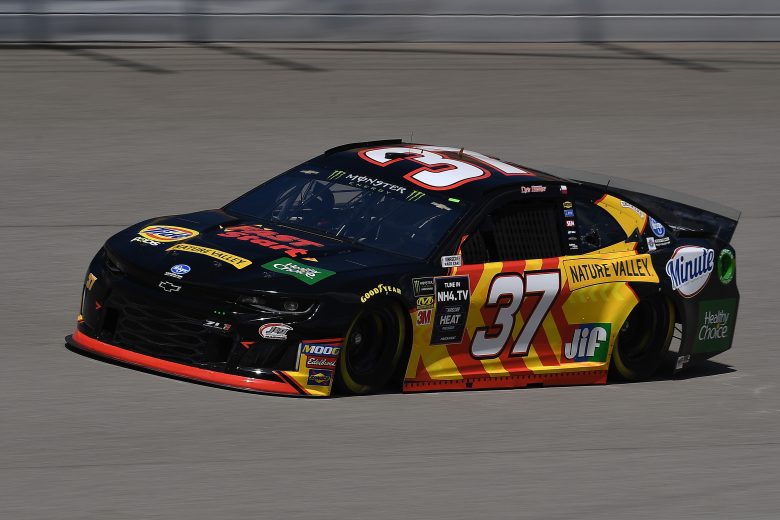 BROOKLYN, MICHIGAN - AUGUST 09: Chris Buescher, driver of the #37 Kroger Fast Start Chevrolet, driveds during practice for the Monster Energy NASCAR Cup Series Consumers Energy 400 at Michigan International Speedway on August 09, 2019 in Brooklyn, Michigan. (Photo by Stacy Revere/Getty Images) | Getty Images
