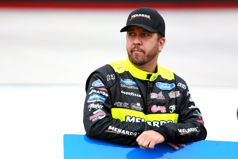 BRISTOL, TENNESSEE - AUGUST 15: Matt Crafton, driver of the #88 Great Lakes Wood Floors/Menards Ford, stands in the garage during practice for the NASCAR Gander Outdoor Truck Series UNOH 200 presented by Ohio Logistics at Bristol Motor Speedway on August 15, 2019 in Bristol, Tennessee. (Photo by Sean Gardner/Getty Images) | Getty Images