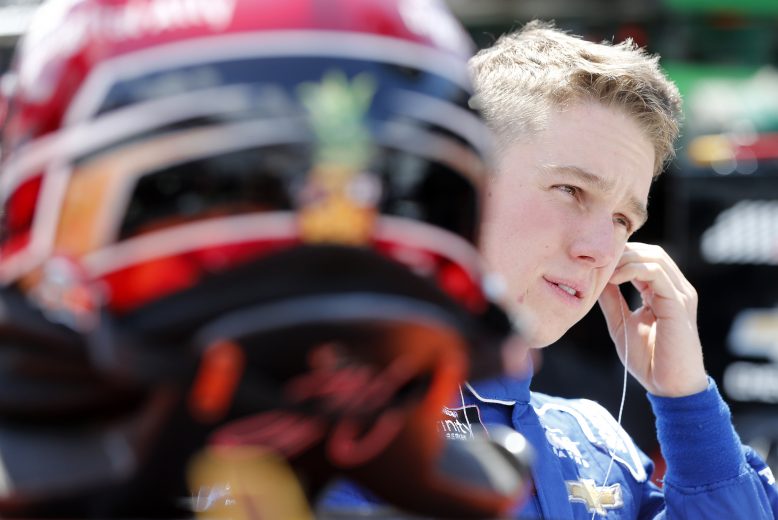BRISTOL, TENNESSEE - AUGUST 15: John Hunter Nemechek, driver of the #23 Midnight Moon Moonshine Chevrolet, stands in the garage area during practice for the NASCAR Xfinity Series Food City 300 at Bristol Motor Speedway on August 15, 2019 in Bristol, Tennessee. (Photo by Brian Lawdermilk/Getty Images) | Getty Images