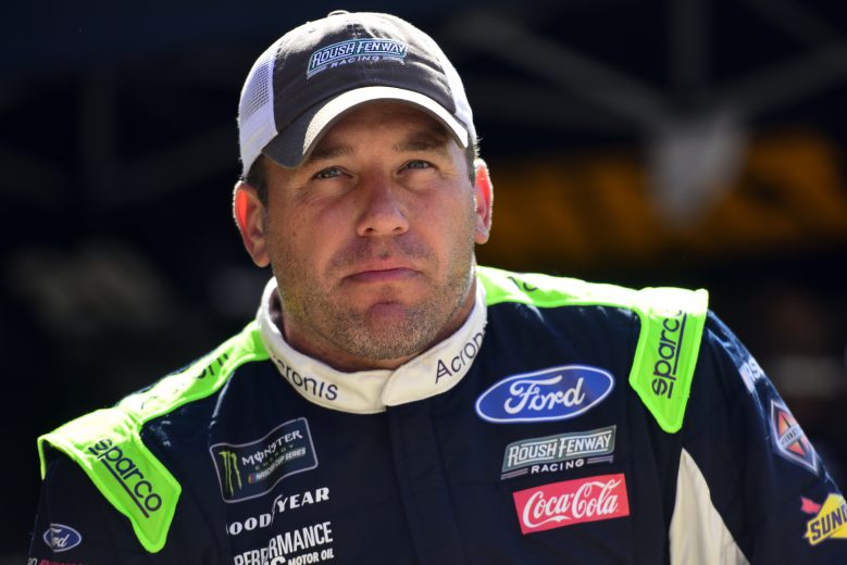 BRISTOL, TENNESSEE - AUGUST 16: Ryan Newman, driver of the #6 Acronis Ford, stands in the garage during practice for the Monster Energy NASCAR Cup Series Bass Pro Shops NRA Night Race at Bristol Motor Speedway on August 16, 2019 in Bristol, Tennessee. (Photo by Jared C. Tilton/Getty Images) | Getty Images