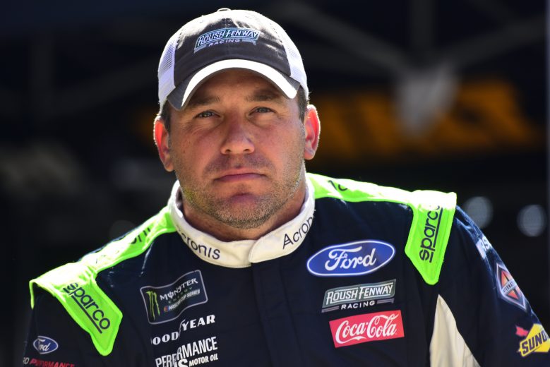 BRISTOL, TENNESSEE - AUGUST 16: Ryan Newman, driver of the #6 Acronis Ford, stands in the garage during practice for the Monster Energy NASCAR Cup Series Bass Pro Shops NRA Night Race at Bristol Motor Speedway on August 16, 2019 in Bristol, Tennessee. (Photo by Jared C. Tilton/Getty Images) | Getty Images