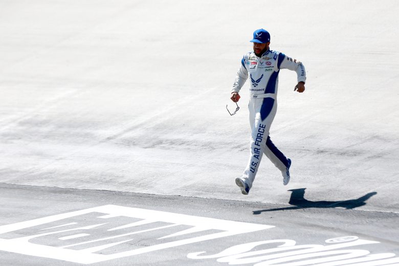 BRISTOL, TENNESSEE - AUGUST 16: Bubba Wallace, driver of the #43 United States Air Force Chevrolet, runs down the track during practice for the Monster Energy NASCAR Cup Series Bass Pro Shops NRA Night Race at Bristol Motor Speedway on August 16, 2019 in Bristol, Tennessee. (Photo by Sean Gardner/Getty Images) | Getty Images
