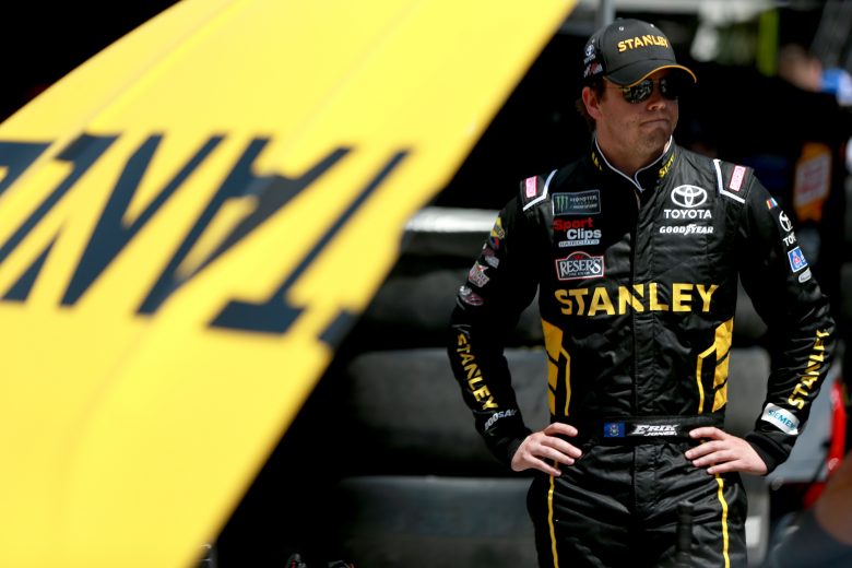 BRISTOL, TENNESSEE - AUGUST 16: Erik Jones, driver of the #20 STANLEY Toyota, stands in the garage during practice for the Monster Energy NASCAR Cup Series Bass Pro Shops NRA Night Race at Bristol Motor Speedway on August 16, 2019 in Bristol, Tennessee. (Photo by Sean Gardner/Getty Images) | Getty Images