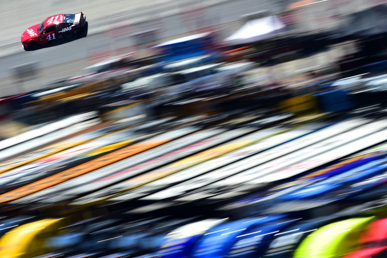Daniel Suarez makes practice laps Bristol Motor Speedway