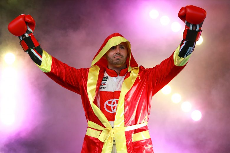 BRISTOL, TENNESSEE - AUGUST 17: Matt DiBenedetto, driver of the #95 Toyota Express Maintenance Toyota, is introduced prior to the Monster Energy NASCAR Cup Series Bass Pro Shops NRA Night Race at Bristol Motor Speedway on August 17, 2019 in Bristol, Tennessee. (Photo by Sean Gardner/Getty Images) | Getty Images