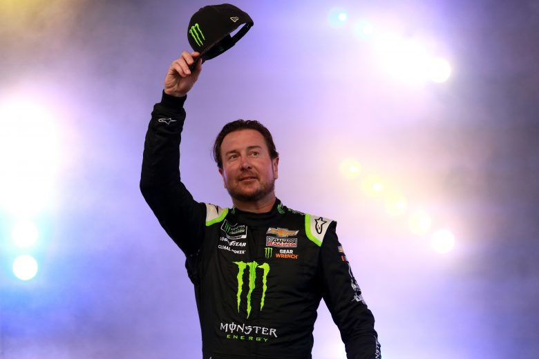 BRISTOL, TENNESSEE - AUGUST 17: Kurt Busch, driver of the #1 Monster Energy Chevrolet, is intorduced prior to the Monster Energy NASCAR Cup Series Bass Pro Shops NRA Night Race at Bristol Motor Speedway on August 17, 2019 in Bristol, Tennessee. (Photo by Sean Gardner/Getty Images) | Getty Images